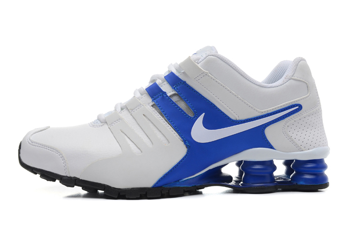 Nike Shox actuelle bleu blanc hommes (1)